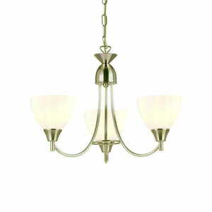 Závesné svietidlo Endon Alton 3 svetlá strieborné/biele E14 46 cm 1805-3SC small 2