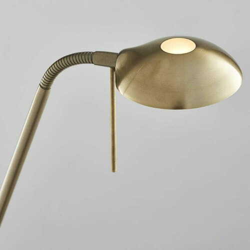 Skontrolujte Stojacia lampa Endon Monaco s čítacou lampičkou antická mosadz R7s G9 182 cm