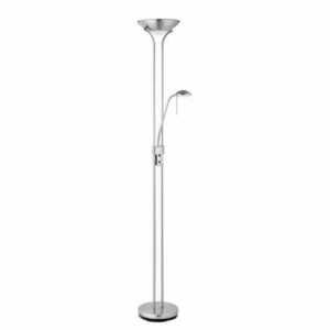 Stojacia lampa Endon Rome strieborná biela oceľ sklo ROME-SC small 1