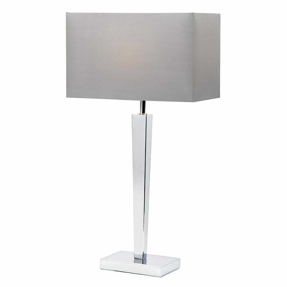 Endon Moreto szürke króm állólámpa E27 LED 66 cm