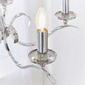 Chrómový luster Endon Kora KORA-5CH, 5 × E14, 61 cm small 8