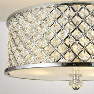 Stropné svietidlo Endon Hudson 3-light chróm krištáľ E27 HUDSON-3CH small 2