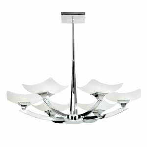 Stropné svietidlo Endon Ayres 6-light chróm/biela G9 LED dimmable small 3
