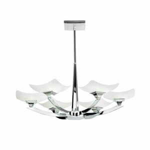 Stropné svietidlo Endon Ayres 6-light chróm/biela G9 LED dimmable small 0