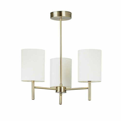 Skontrolujte Stropné svietidlo Endon Brio 3L mosadz/biela E14 50 cm