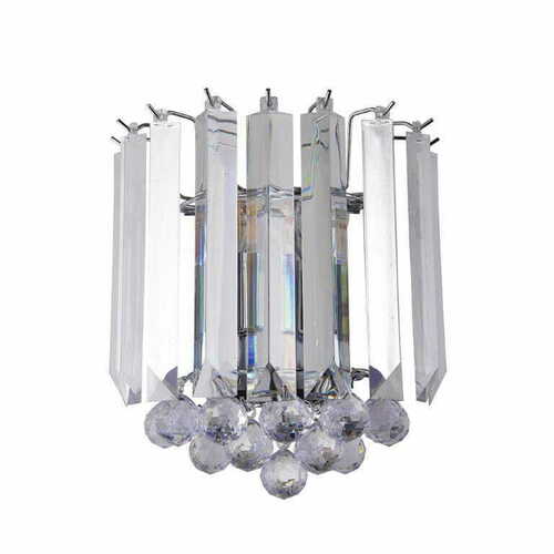 Skontrolujte Chrómové nástenné svietidlo Endon FARGO FARGO-WBCH 2×E14 LED max. 7 W 28 cm