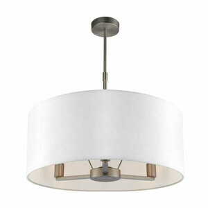Závesné svietidlo Endon Daley 60241 biele/strieborné 3x E14 50 cm small 4