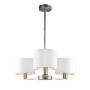 Závesné svietidlo Endon Daley 60256 biela/strieborná 3xE14 LED stmievateľné small 1
