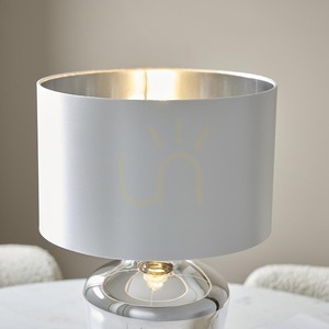 Stolová lampa Endon Waldorf 61198 – chróm, tienidlo vo farbe slonoviny, 47 cm small 7
