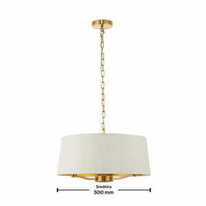 Závesné svietidlo Endon Harvey 67667 biela/zlatá 3xE14 50 cm small 2