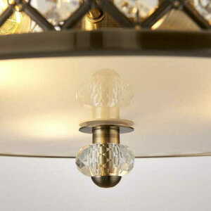Stropné svietidlo Endon Hudson 70558 mosadz/krištáľ 3xE27 LED dimmable small 2