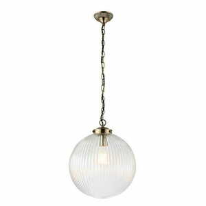 Závesné svietidlo Endon Brydon 71124 mosadzné sklo E27 35 cm small 0