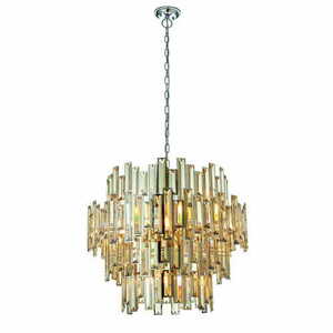 Závesné svietidlo Endon Viviana 72746 chróm šampanské krištále 15xE14 72 cm small 4
