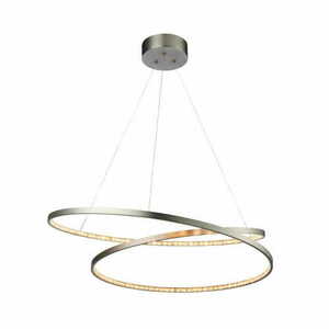 Závesné svietidlo Endon Eternity 72969 nikel krištáľ LED 70 cm small 2