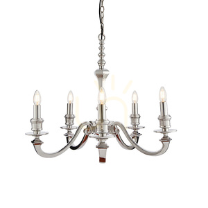 Luster Endon Finsbury 73598, leštený hliník, 5×E14, 70 cm small 3