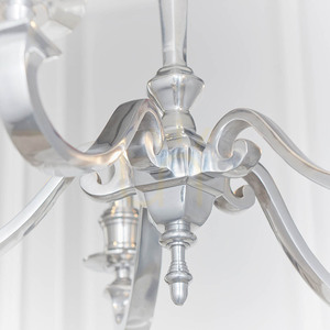 Luster Endon Finsbury 73598, leštený hliník, 5×E14, 70 cm small 6