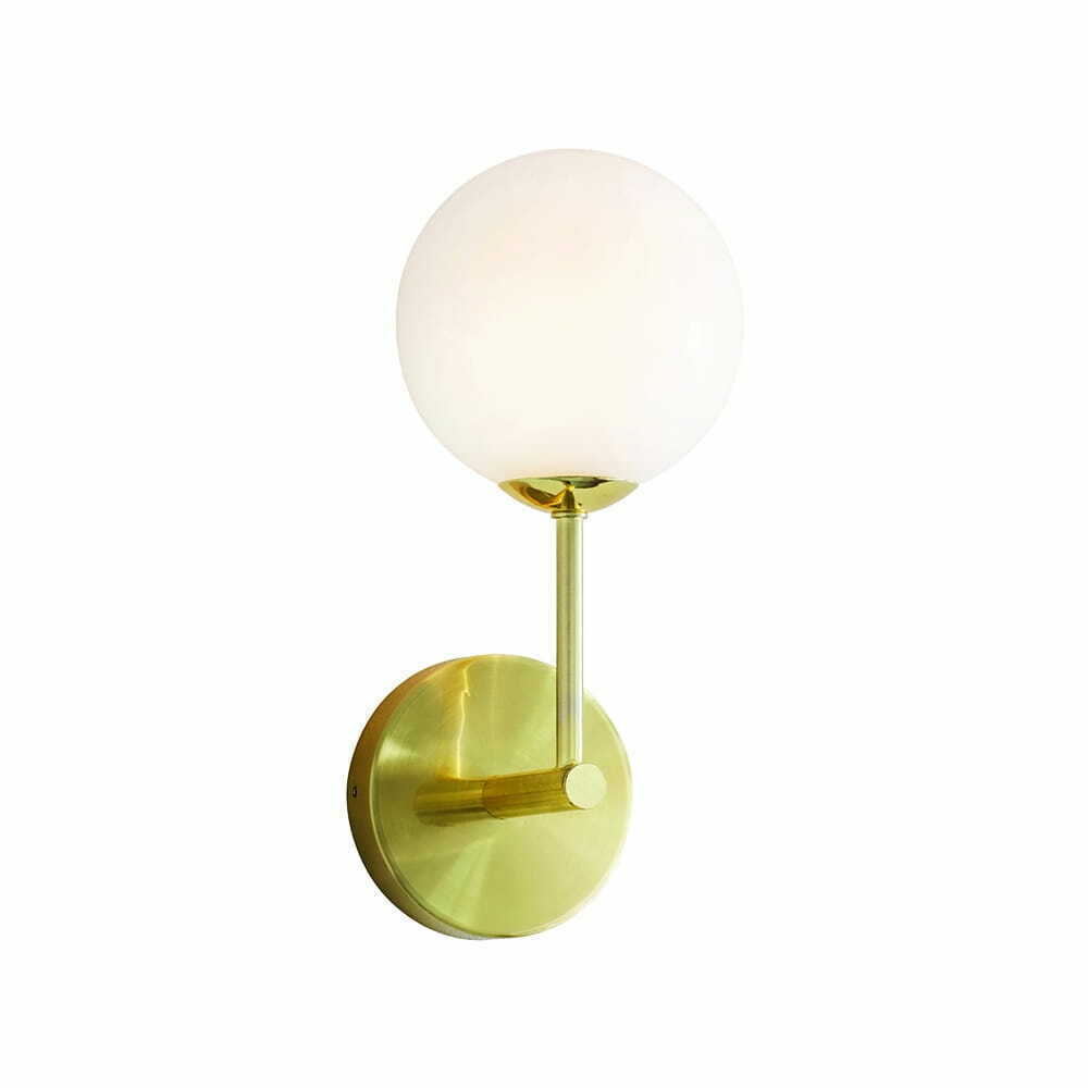 Endon Otto Brass White Wall Light 75960