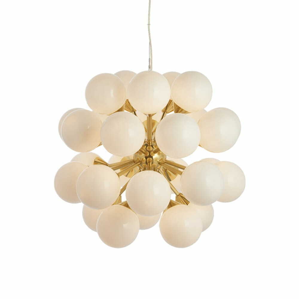 Függőlámpa Endon Oscar arany-fehér 55 cm G9 LED 28 pontos, szabályozható
