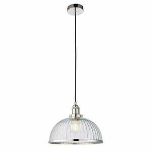 Závesné svietidlo Endon Hansen nikel/priehľadné E27 IP20 76713 small 0