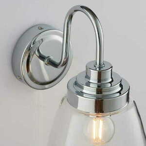 Nástenné svietidlo Endon Ashbury chróm sklo IP44 E14 77088 small 2