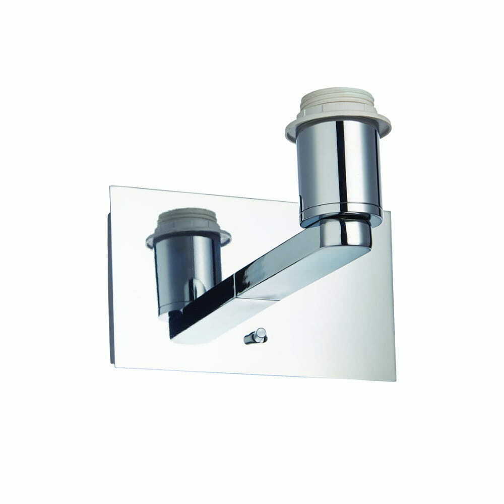 Nástenné svietidlo Endon Issac USB chróm E27 77510