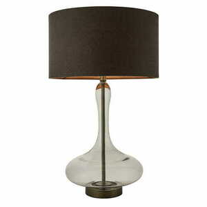 Stolová lampa Caia Endon hnedá sklo a textil 62 cm 79835 small 0