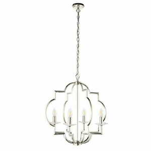 Závesné svietidlo Endon Garland nikel krištáľ 4x E14 58 cm small 6
