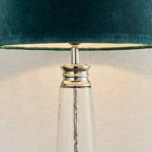 Stojacia lampa Endon Winslet 90545 modrá sklo látka E27 61 cm small 4