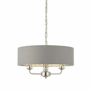 Závesné svietidlo Endon Highclere 94377 sivé chrómové E14 3-plameňové small 0