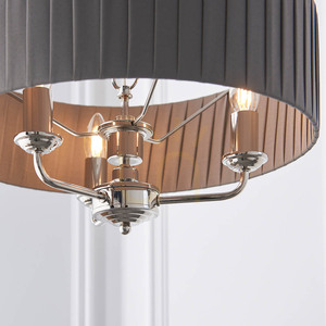 Závesné svietidlo Endon Highclere 94394 antracit/nikel 3×E14 45 cm small 6