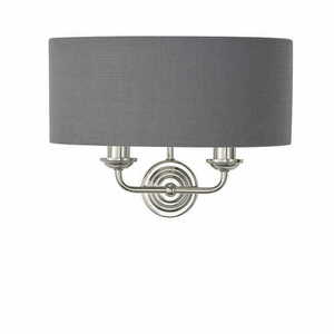 Nástenné svietidlo Endon Highclere 94406 strieborné E14 2-plameňové small 2