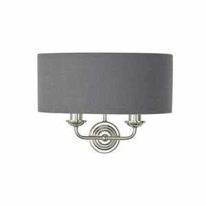 Nástenné svietidlo Endon Highclere 94406 strieborné E14 2-plameňové small 0