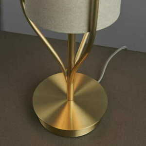 Stojaca lampa Endon Fraser béžová/mosadzná E27 95467 small 7