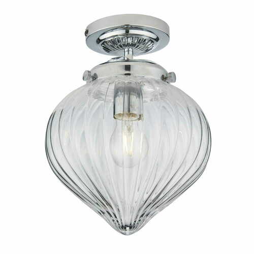 Skontrolujte Stropné svietidlo Endon Cheston chróm IP44 E27 24 cm 96489