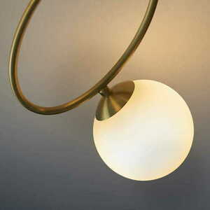 Stropné svietidlo Endon Ellipse 97234 biela oceľ/sklo 3x G9 57 cm small 5