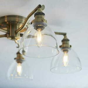 Stropné svietidlo Endon Hansen mosadz 5x E14 65 cm 97248 small 5