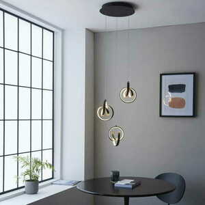 Závesné LED svietidlo Endon Cosma čierne 97623 small 2