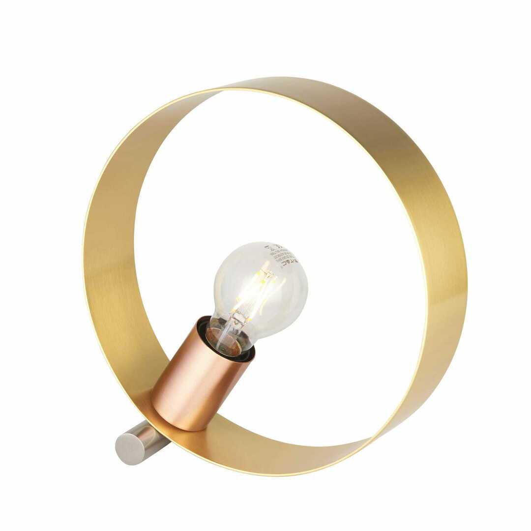 Állólámpa Endon Hoop réz/sárgaréz E27 LED 25 cm 97665