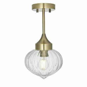 Stropné svietidlo Endon Addington mosadzné sklo E27 35 cm 97684 small 0