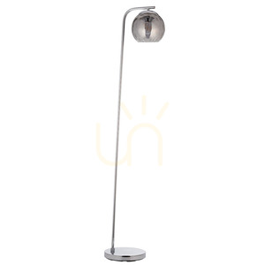 Stojacia lampa Endon Dimple 97978, chróm a dymové sklo, 150 cm, E27 small 6