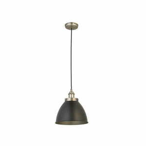 Závesné svietidlo Endon Franklin 98750 čierne s detailmi v starocínovom vyhotovení E27 10 W LED 23,5 cm small 7