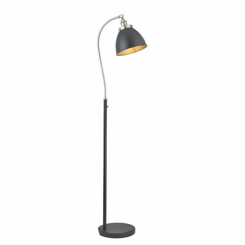 Skontrolujte Stojacia lampa Endon Franklin čierna strieborná E27 98753
