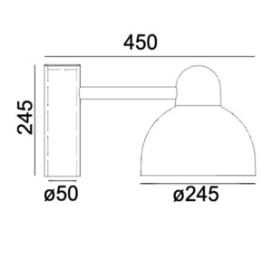 Stĺpové svietidlo NORLYS Koster Pro 1831GR grafitové RAL 7016, LED 17,1 W 4000 K, stmievateľné, na stĺp Ø50 small 1