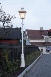 LONDON BIG 491WH 1xE27 biela záhradná / parková lampa - NORLYS premium. small 2