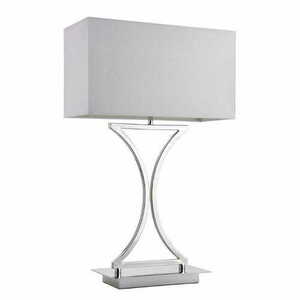 Stojaca lampa Endon Epalle biela/chróm E14 60W 58,5 cm small 3