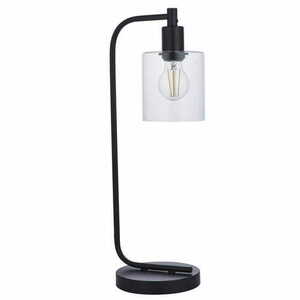 Čierna stolová lampa Endon TOLEDO 95457 číre sklo 1×E27 LED max. 10 W small 7