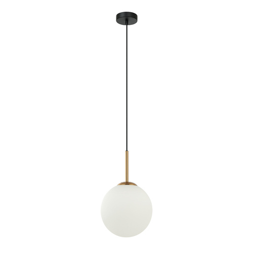 Skontrolujte Závesná lampa Italux Deore hnedá/biele sklo E27 PND-5578-1S-BRO-BK