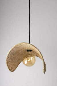 Závesné svietidlo Max Light KOSHI P0498 čierne ratanové 60 cm small 2