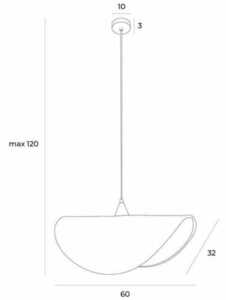 Závesné svietidlo Max Light KOSHI P0498 čierne ratanové 60 cm small 4