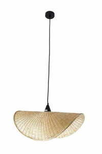 Závesné svietidlo Max Light KOSHI P0498 čierne ratanové 60 cm small 0